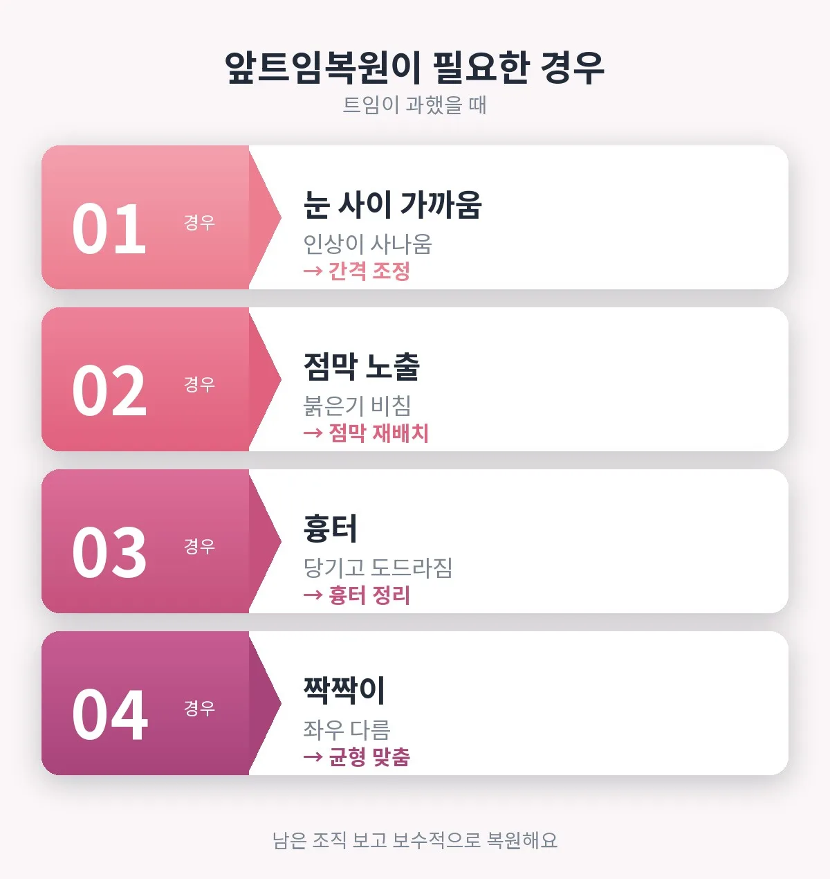 앞트임복원 관련 이미지