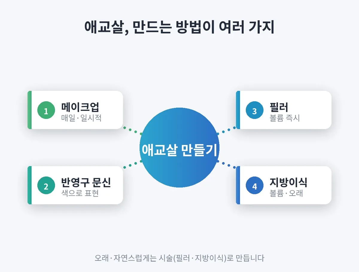 애교살 관련 이미지