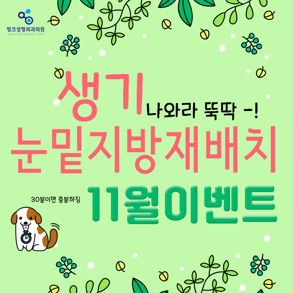 성하민원장 눈재수술전문 링크성형외과 , 안검하수 상담받아보세요